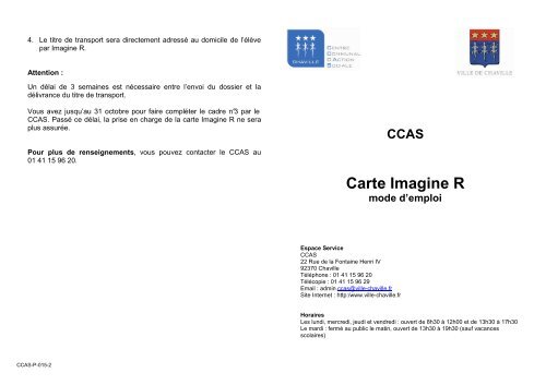 notice carte imagine R - Ville de Chaville