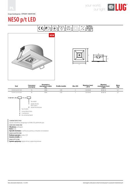NESO p/t LED - LUG