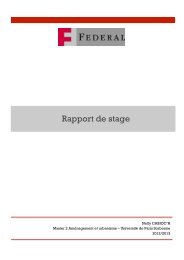 Rapport de stage