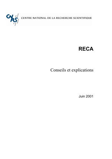 RECA - CNRS