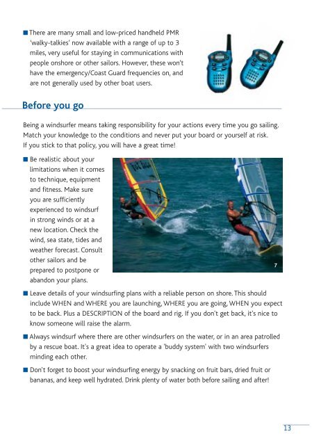 Download our Windsurfing Booklet in PDF Format - Safety On The ...