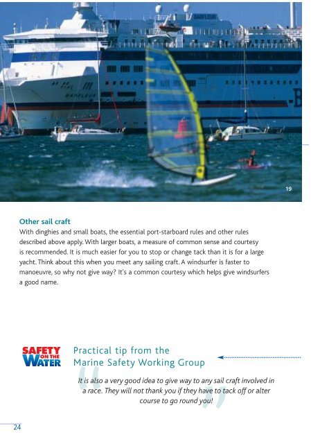 Download our Windsurfing Booklet in PDF Format - Safety On The ...