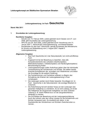 Leistungskonzept Geschichte S I - sgs-straelen.de