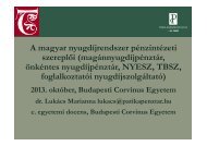 A magyar nyugdÃ­jrendszer pÃ©nzintÃ©zeti szereplÅi - Patika ...