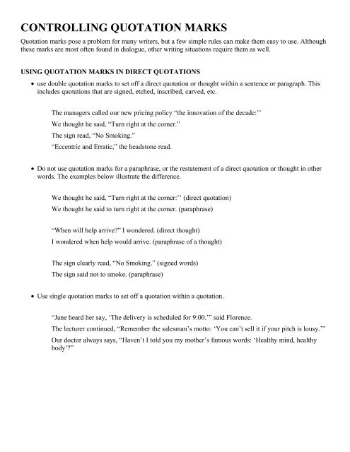Quotation in essay rules image