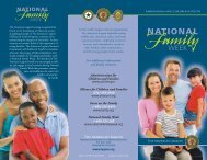 National Family Week brochure - The American Legion