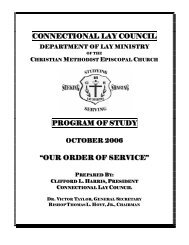 Order of Worship - Christian Methodist Episcopal Church