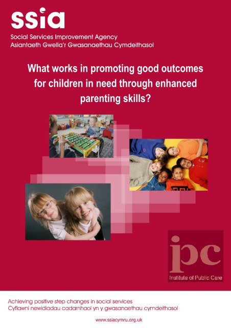 What works in promoting good outcomes for children in need ...