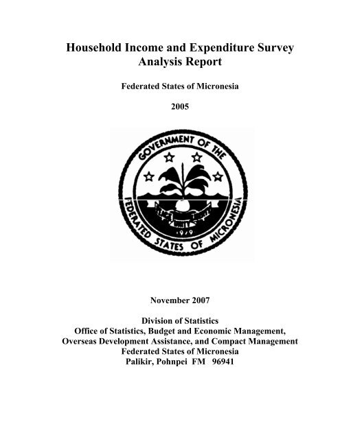 Household Income and Expenditure Survey Analysis Report