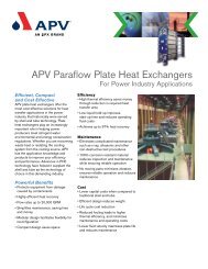 APV Paraflow Plate Heat Exchangers - Tapflo