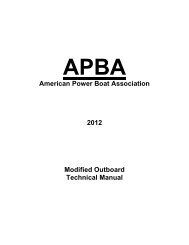 American Power Boat Association 2012 Modified Outboard ... - APBA