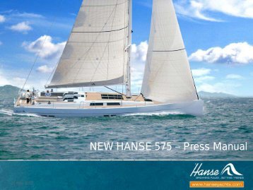 NEW HANSE 575 Press Manual - Yachtfernsehen.com