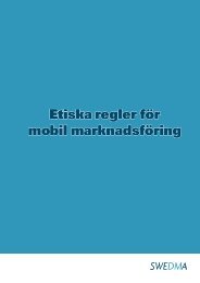 Etiska regler fÃ¶r mobil marknadsfÃ¶ring - Swedma