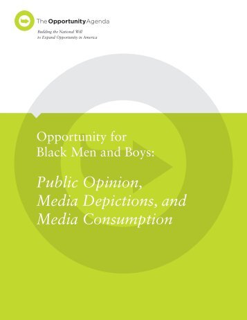 Opportunity for Black Men and Boys - The Opportunity Agenda