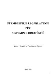 Permbledhje legjislacioni per sistemin e drejtesise