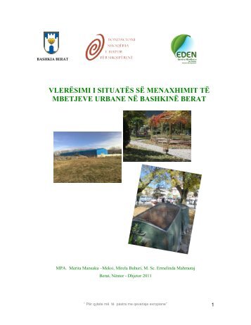 Vlerësimi i situatës së menaxhimit të mbetjeve ... - Qendra Eden