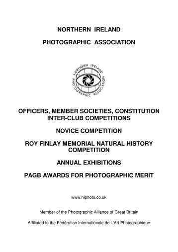 northern ireland photographic association officers, member societies ...