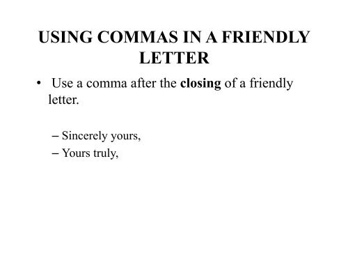 More Jobs for Commas lesson