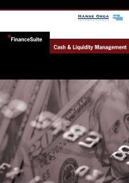 Cash & Liquidity Management - Hanse Orga AG