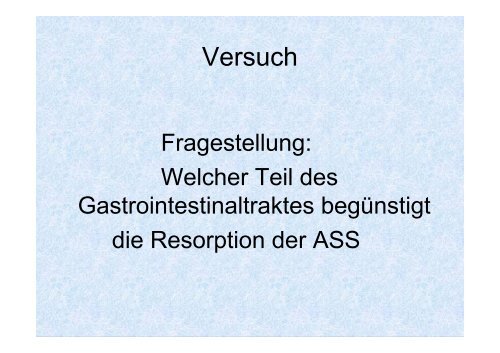 Die Aufnahme von Arzneistoffen am Beispiel der ... - sgs-straelen.de