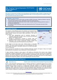 OCHA Situation Report #6 - Pacific Humanitarian Team