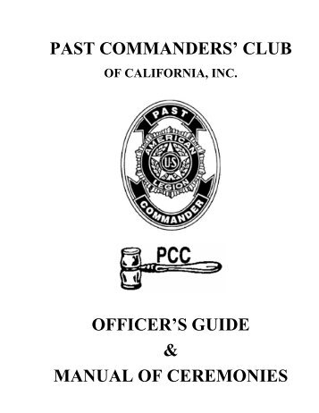 PCC Officers Guide - American Legion