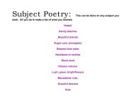 Poetry Openers 4/1-5