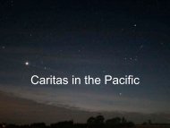 Caritas in the Pacific