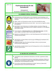 Fachraumordnung fÃ¼r die SchulkÃ¼che - awt-curriculum