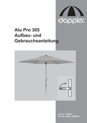 Alu Pro 305 Aufbau- und Gebrauchsanleitung