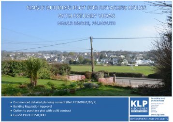 Single Building Plot with Estuary Views, Mylor Bridge, Nr Falmouth