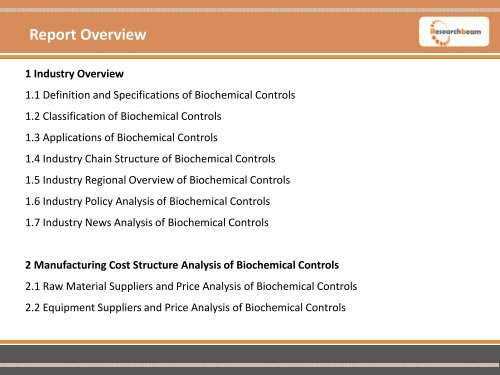 New Report on Global Biochemical Controls Industry Research 2015