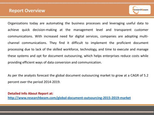 Explore the Global Document Outsourcing Market 2015-2019