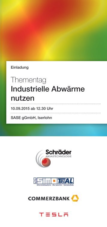 Thementag - Industrielle Abwärme nutzen