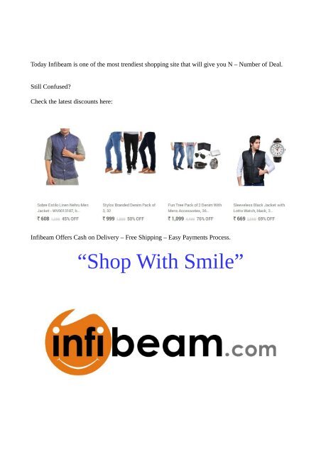 Men's Clothing Online Shopping from Infibeam's