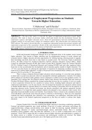 The Impact of Employment Progression on Students Towards Higher Education