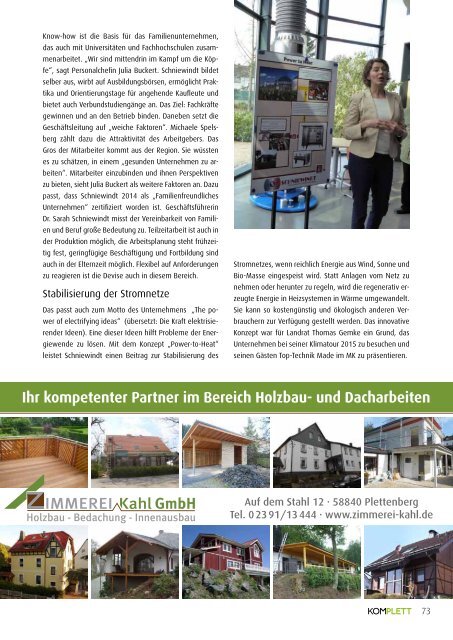 Komplett - Das Sauerlandmagazin Juni 2015