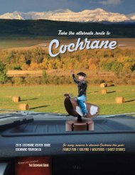 2016 Cochrane Visitor Guide - Alternate Routes