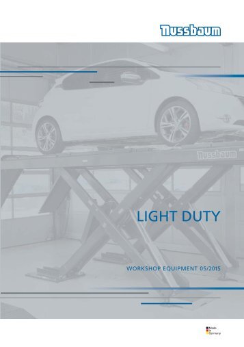 NUSSBAUM catalog - Workshop Equipment for light duty 05/2015
