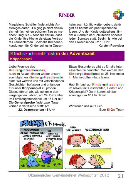 Gemeindefest 2012 - Evangelische Kirchengemeinde Oppenheim ...