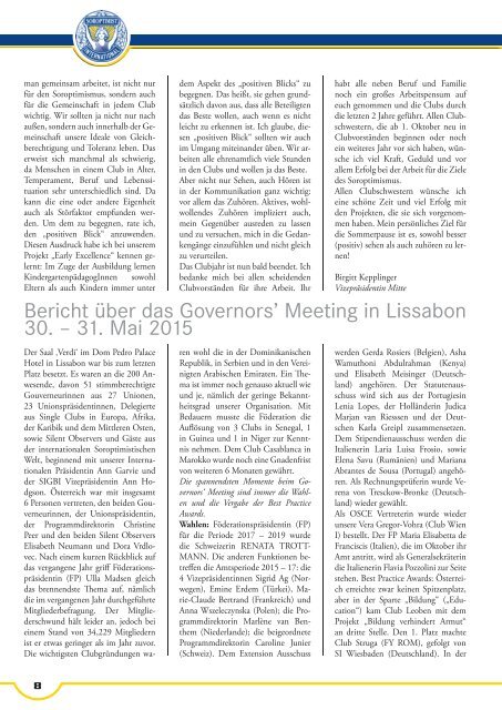Sorptimist Österreich - Journal 07-2015