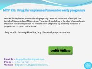 MTP kit : Drug for unplanned/unwanted early pregnancy 