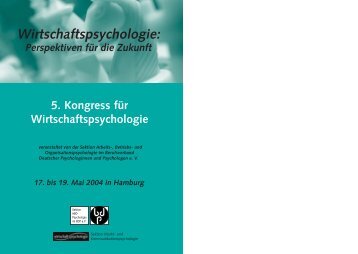 5. Kongress für Wirtschaftspsychologie - RespectResearchGroup