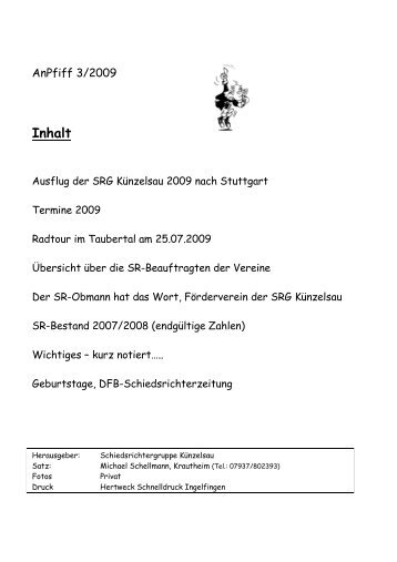 Inhalt - Schiedsrichtergruppe Künzelsau