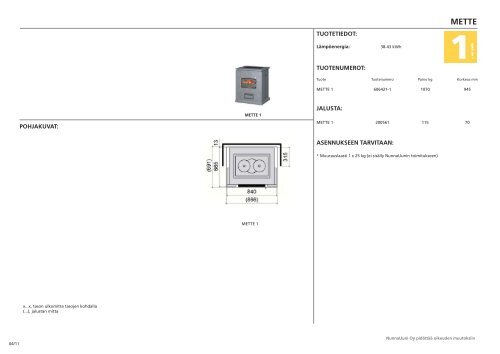 Mette tuotekortti.pdf - NunnaUuni