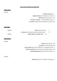 carte complete recto verso septembre 2008 - restaurants geneve et ...