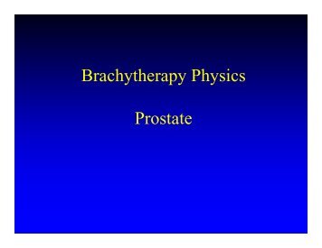 Brachytherapy Physics Prostate - Atlas Home page
