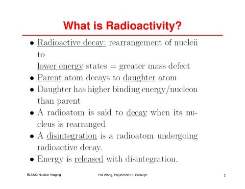 Nuclide Imaging: Planar Scintigraphy, SPECT, PET - Polytechnic ...