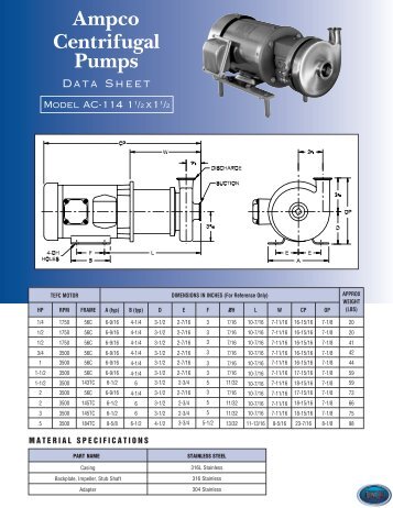 Ampco Centrifugal Pumps - Key Industrial