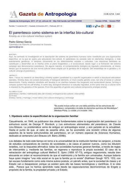 VersiÃ³n PDF - Gazeta de AntropologÃ­a